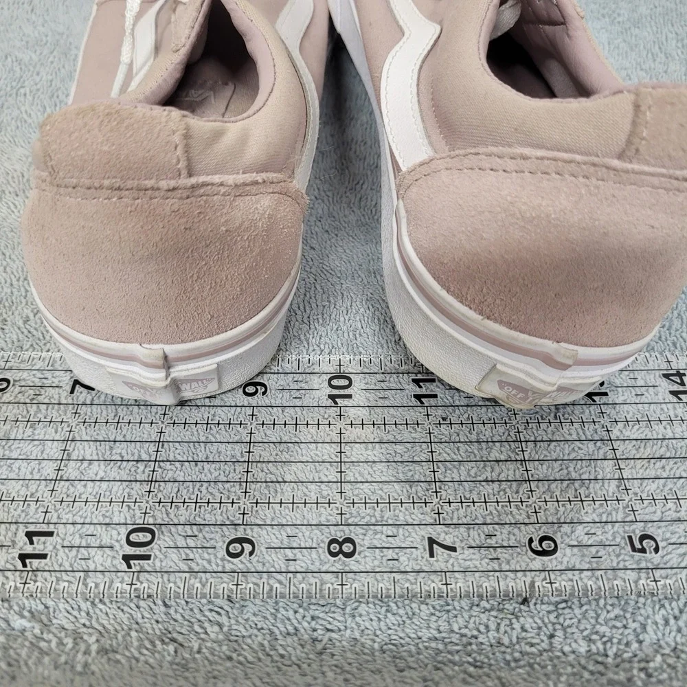 Vans Ward Low Top Sneakers Dusty Pink Rose Suede Canvas Womens 11‎ 500714
